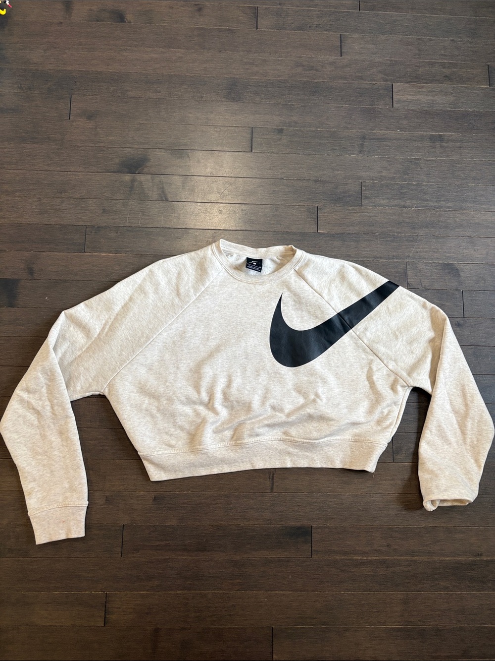 Nike Women’s Small Heathered Beige Cropped Pullover